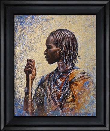 Framed Tribal Colors Print