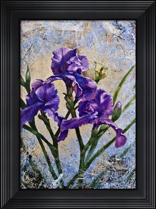 Framed Violet Flowers Print