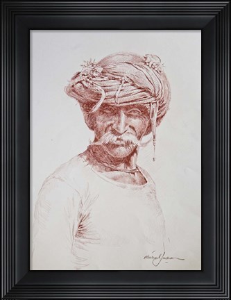 Framed Portrait of a Man Print