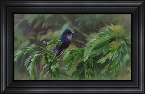 Framed Hidden in the Branches Print