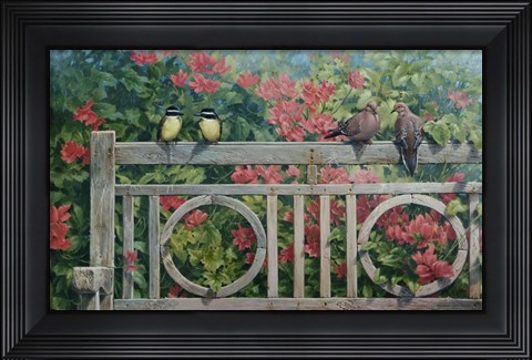 Framed Park Bench Print