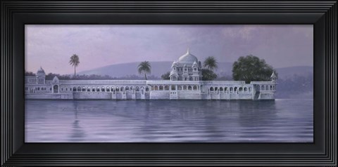 Framed Saijangargh Lake Palace Print