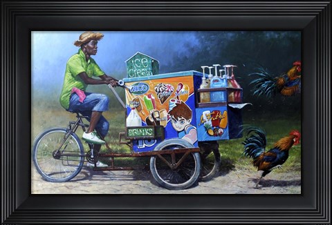 Framed Chicken Run Print