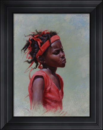 Framed Girl Red Print