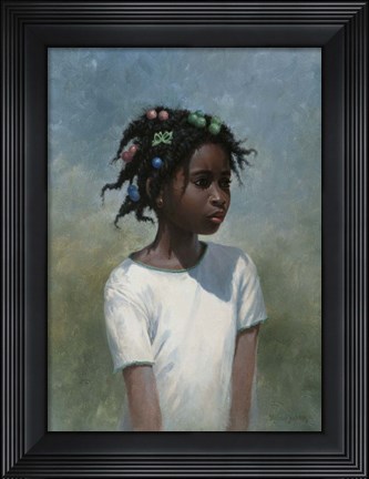 Framed Girl White Print