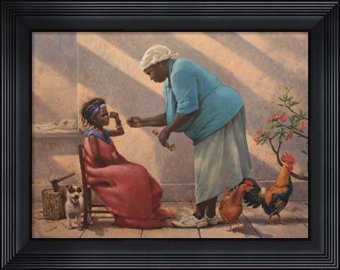 Framed Courtyard Print
