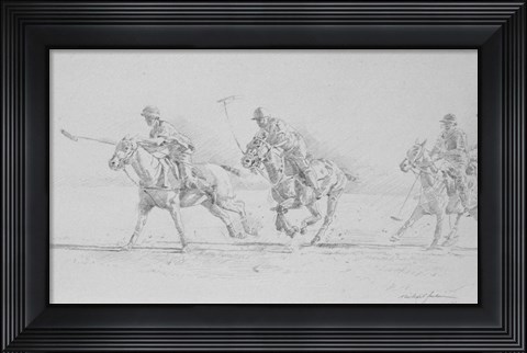 Framed Polo Sketch Print