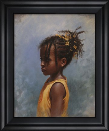 Framed Yellow Girl Print