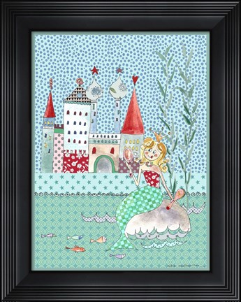 Framed Little Mermaid  A Print