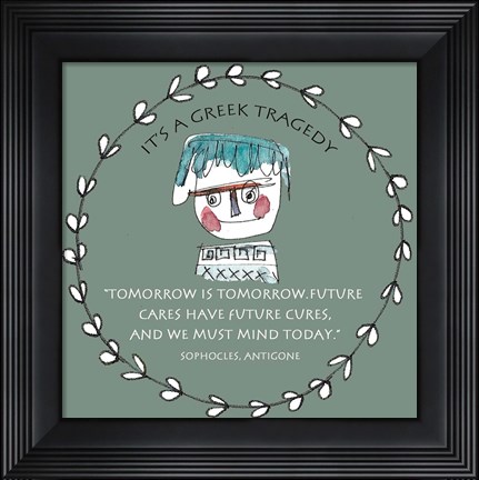 Framed Greek Tragedy A Print