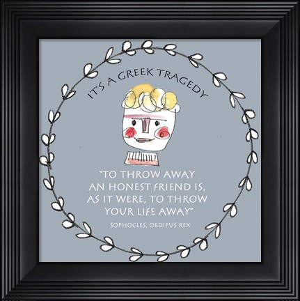 Framed Greek Tragedy B Print