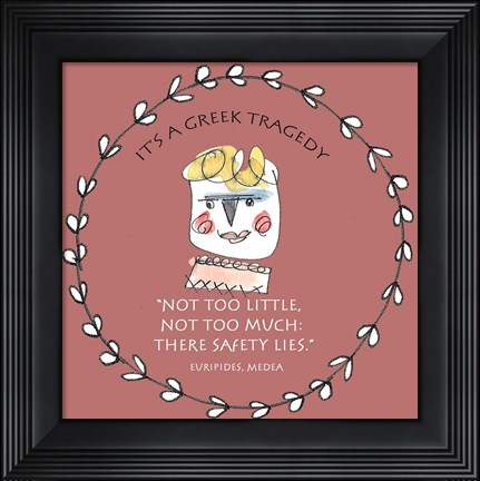 Framed Greek Tragedy C Print