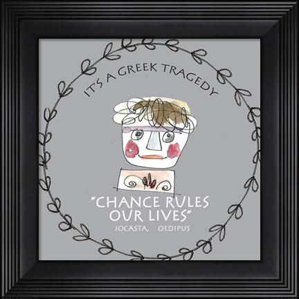 Framed Greek Tragedy F Print