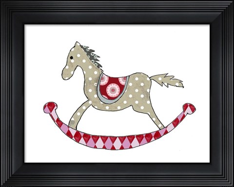 Framed Rocking Horse Print