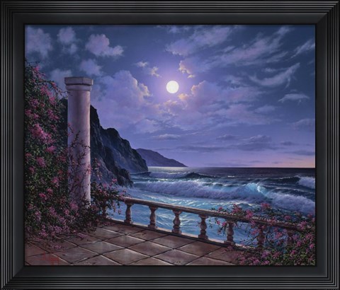 Framed By the Moon Light Print