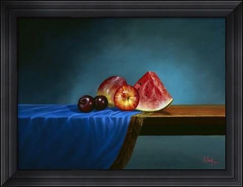 Framed Fruit on Display Print