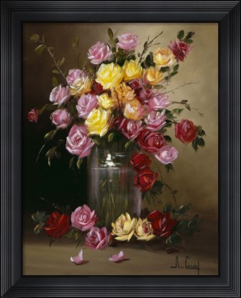 Framed Roses Print