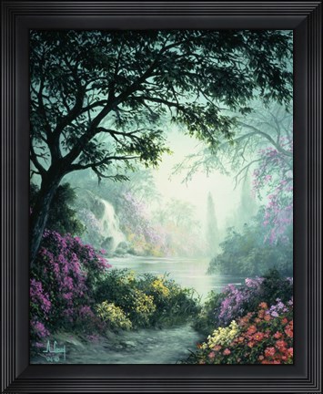 Framed Emerald Glow Print