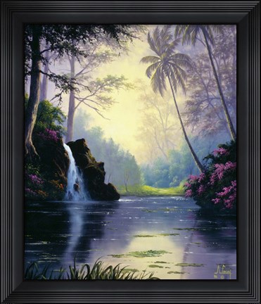Framed Tranquil Lake Print
