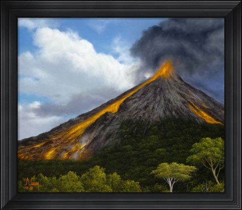 Framed Eruption Print