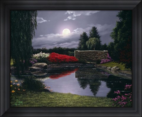 Framed Burst of Red Print