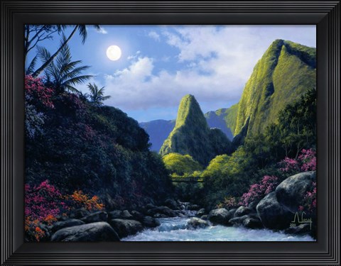 Framed Green Peak Print