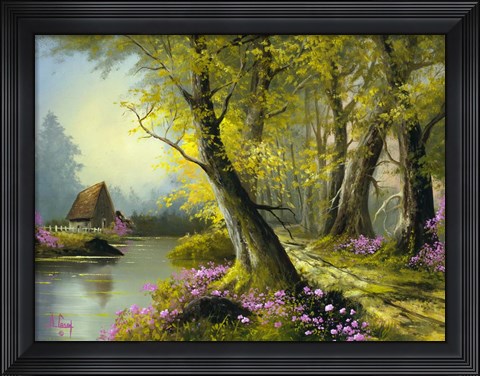 Framed Country Cottage Print