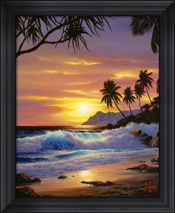 Framed Tropical Shores Print