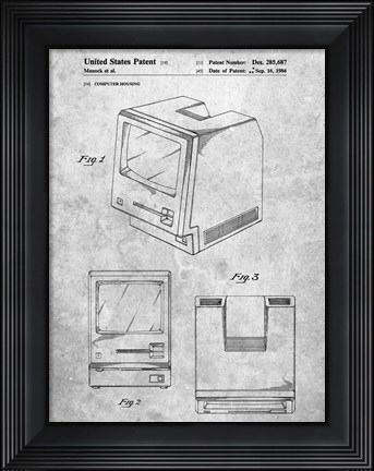 Framed Computer Housing Patent Print