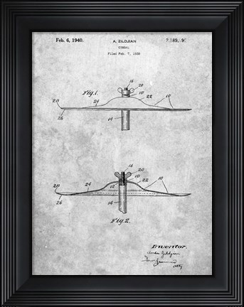 Framed Cymbal Patent Print