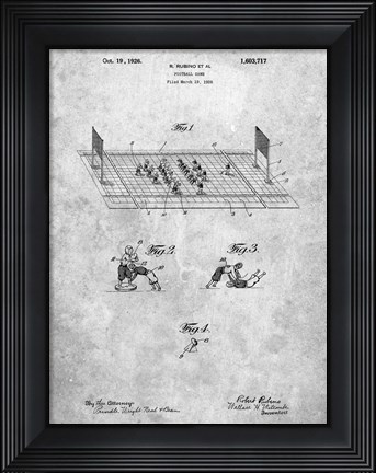 Framed Football Game Patent Print