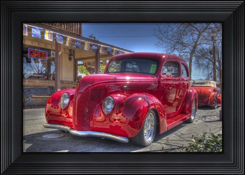 Framed Hot Red Print