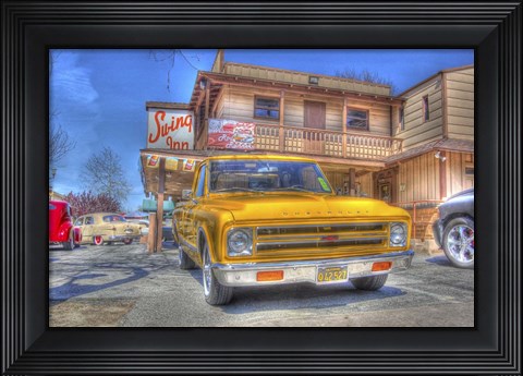 Framed Yellow Pick Up Print