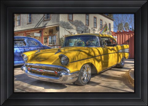 Framed Yellow Ride Print