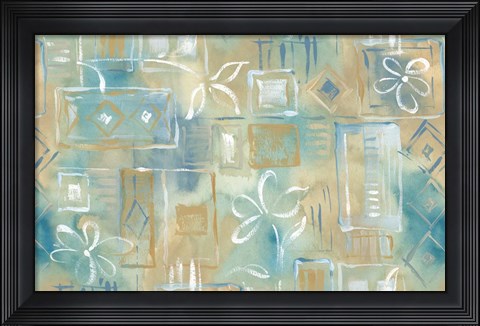 Framed Floral Abstract Print