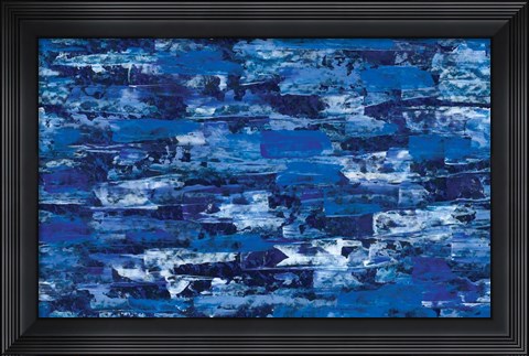 Framed Deep Blue Print