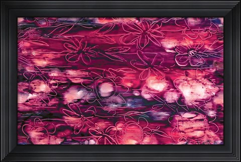 Framed Deep Red Print