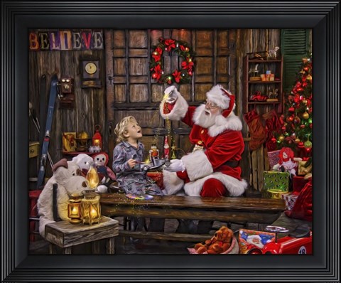 Framed Ivey Boy Magic Paint Print
