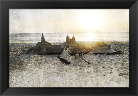 Framed Sand Castle I Print