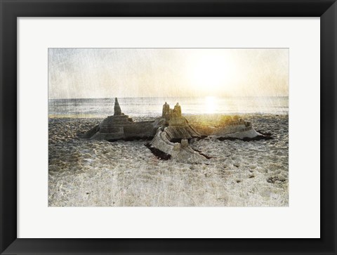 Framed Sand Castle I Print