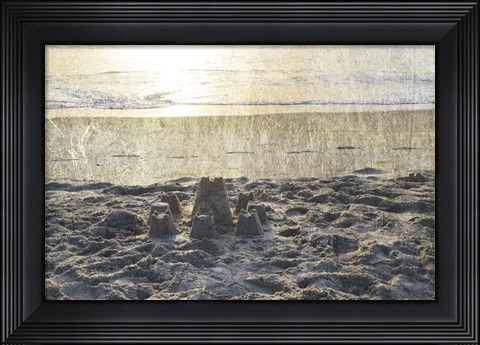 Framed Sand Castle III Print