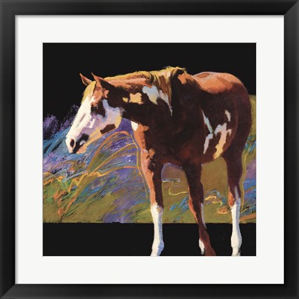 Framed Color Square I Print