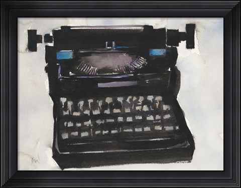 Framed Typing II Print