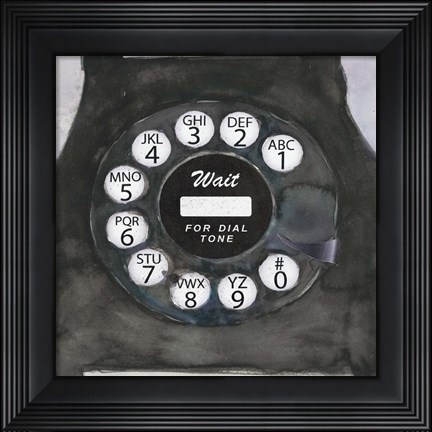 Framed Phoning I Print