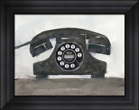 Framed Phoning II Print