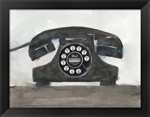 Framed Phoning II Print