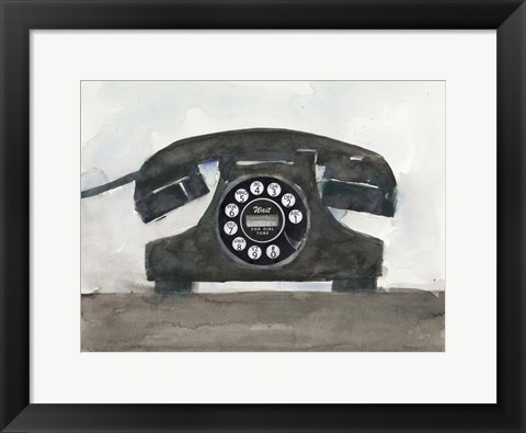 Framed Phoning II Print