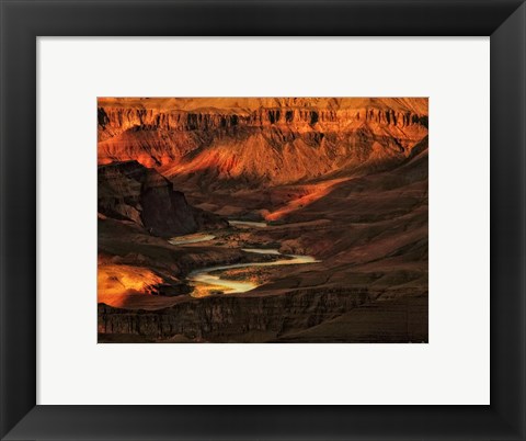 Framed Canyon View I Print