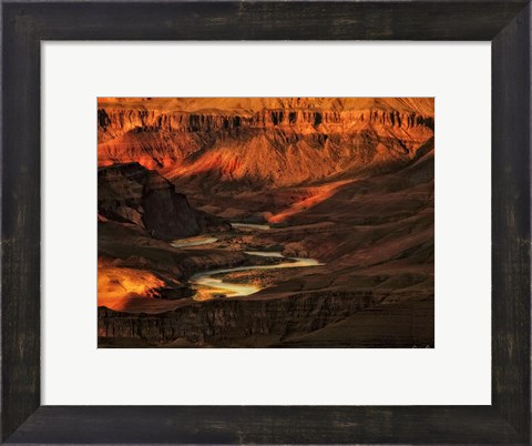 Framed Canyon View I Print