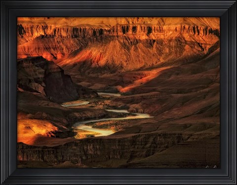 Framed Canyon View I Print
